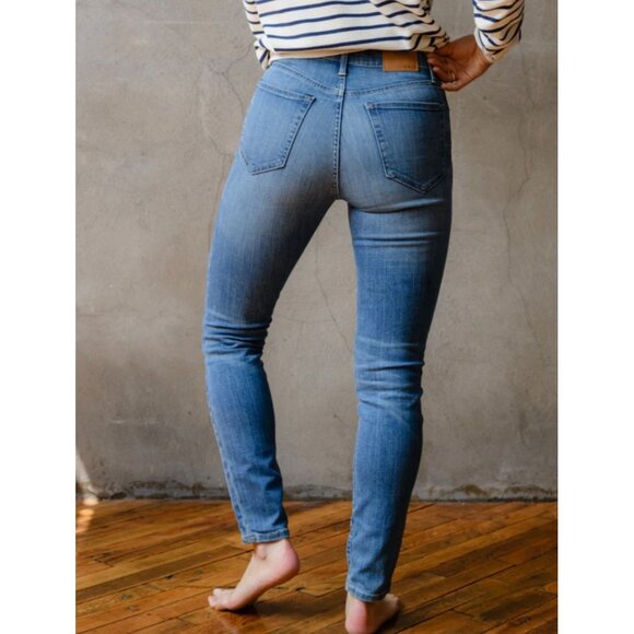 ABLE Medium Wash Blue Clarissa High-Rise Waist Women's Skinny Jeans Size 27 - Picture 2 of 9